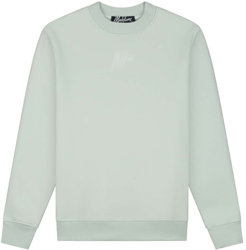Malelions Malelions Men Striped Signature Sweater Blauw