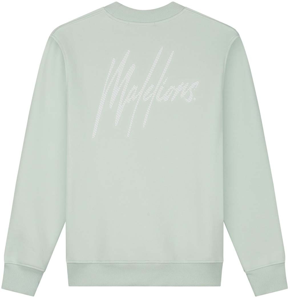 Malelions Malelions Men Striped Signature Sweater Blauw
