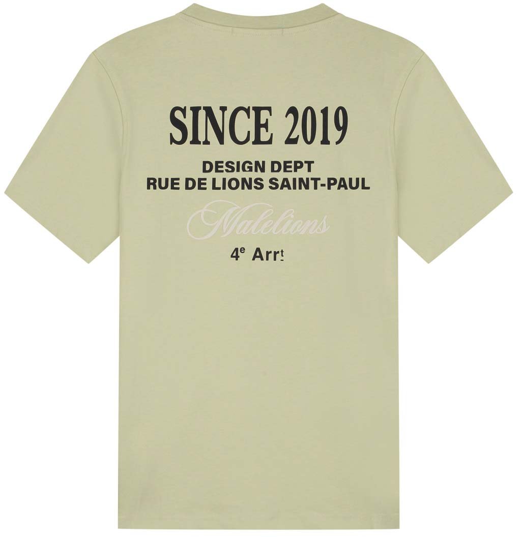Malelions Malelions Men Design T-Shirt Groen