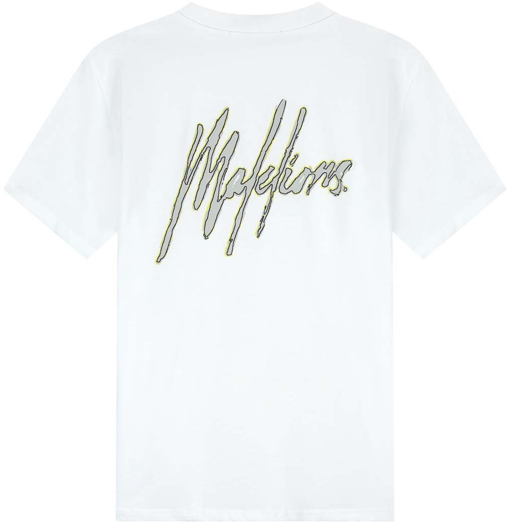 Malelions Malelions Men Signature Sketch T-Shirt Wit