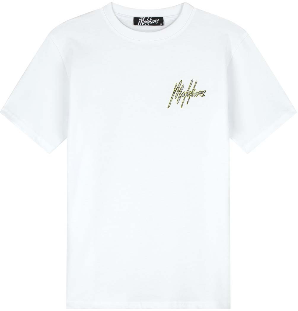 Malelions Malelions Men Signature Sketch T-Shirt Wit