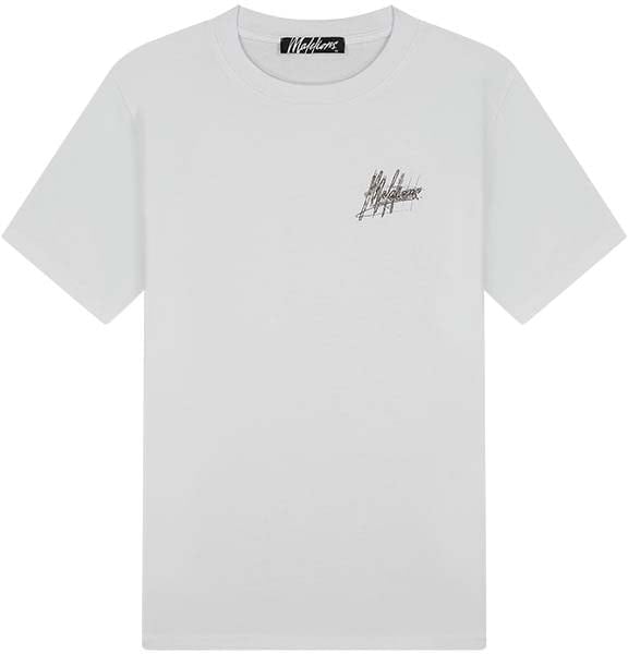 Malelions Malelions Men Splash Signature T-Shirt Wit