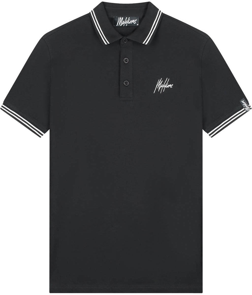 Malelions Malelions Men Signature Polo Zwart