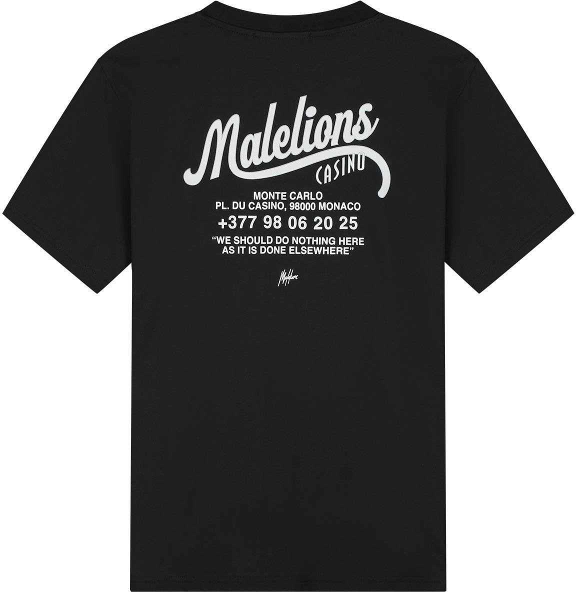 Malelions Malelions Men Casino T-Shirt Zwart