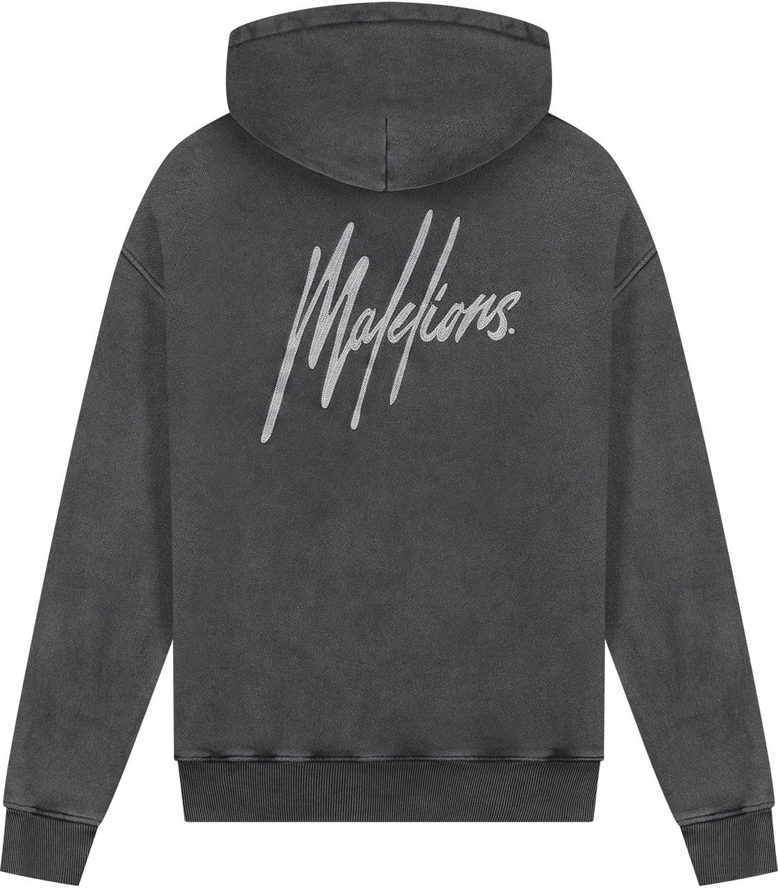 Malelions Malelions Men Chainstitch Signature Half Zip Hoodie Grijs