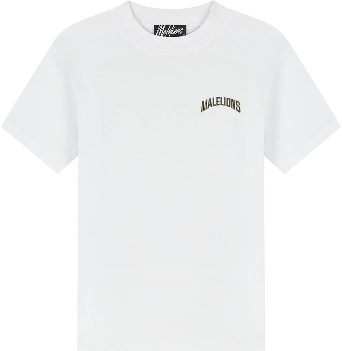 Malelions Malelions Men Grand Prix T-Shirt Wit