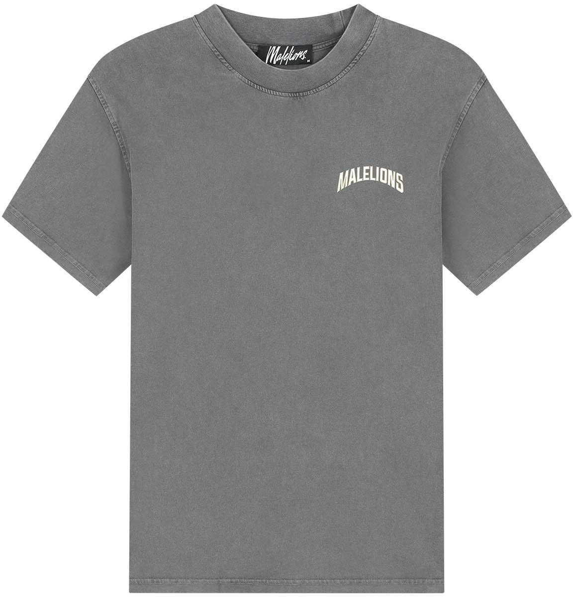 Malelions Malelions Men Grand Prix T-Shirt Grijs