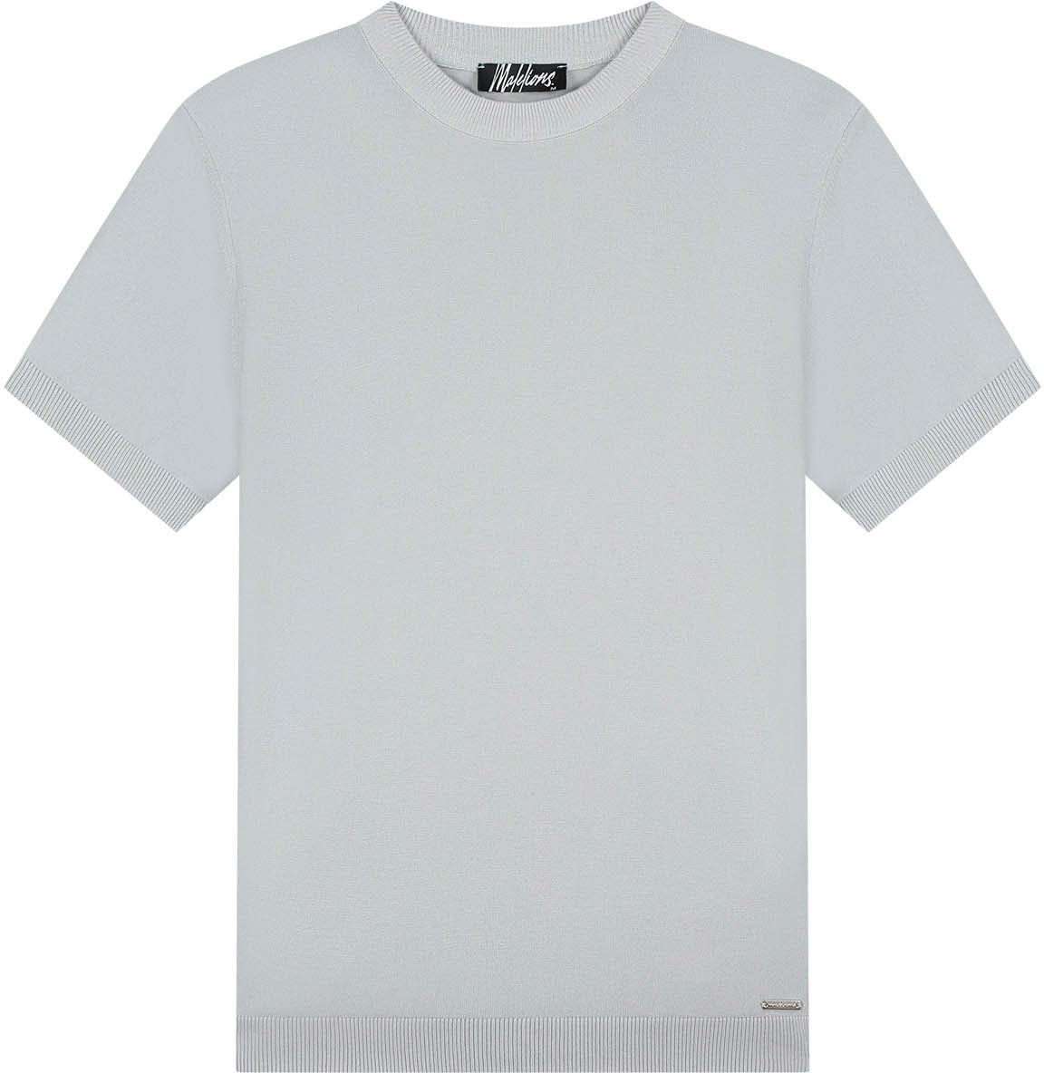 Malelions Malelions Men Knitted T-Shirt Grijs