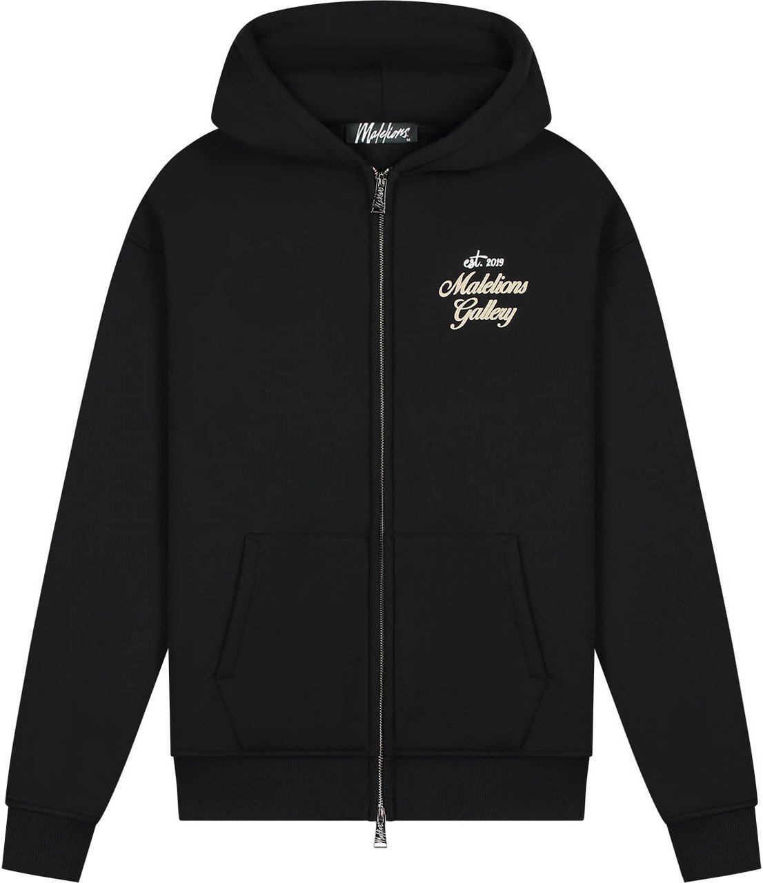 Malelions Malelions Men Gallery Zip Hoodie Zwart