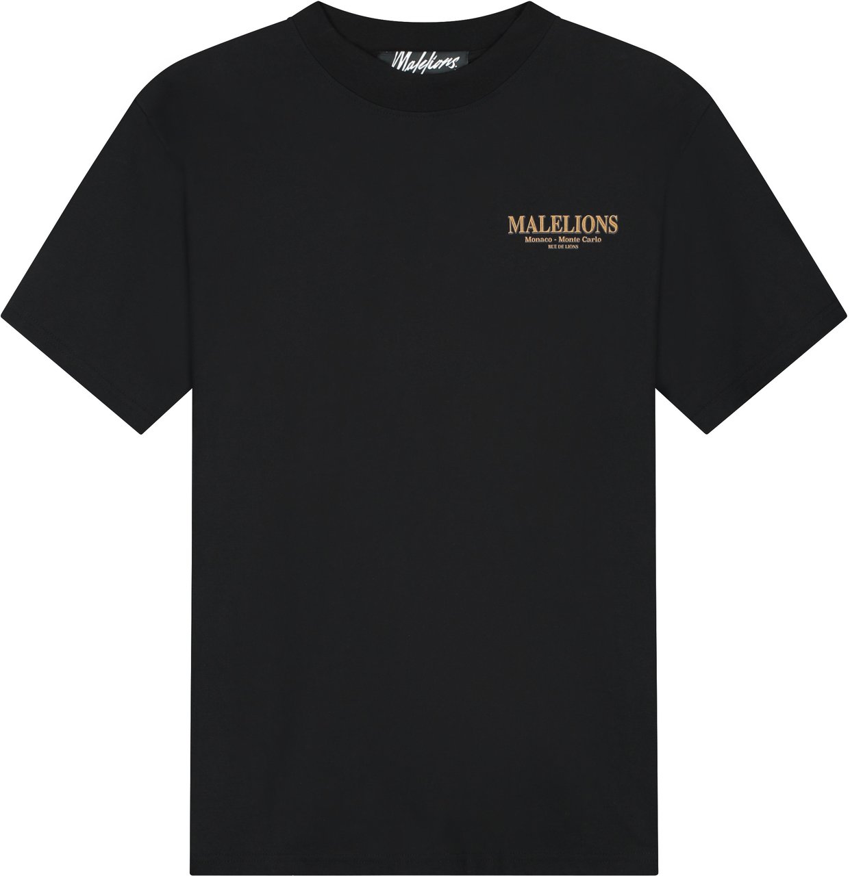 Malelions Malelions Men Monaco T-Shirt Zwart