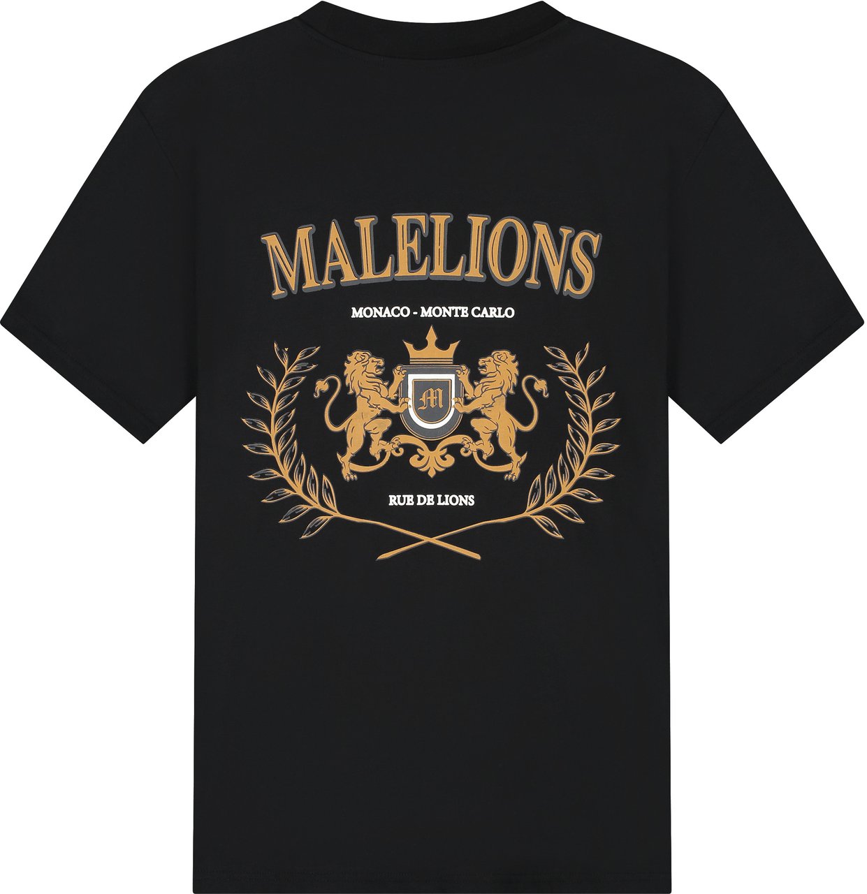 Malelions Malelions Men Monaco T-Shirt Zwart