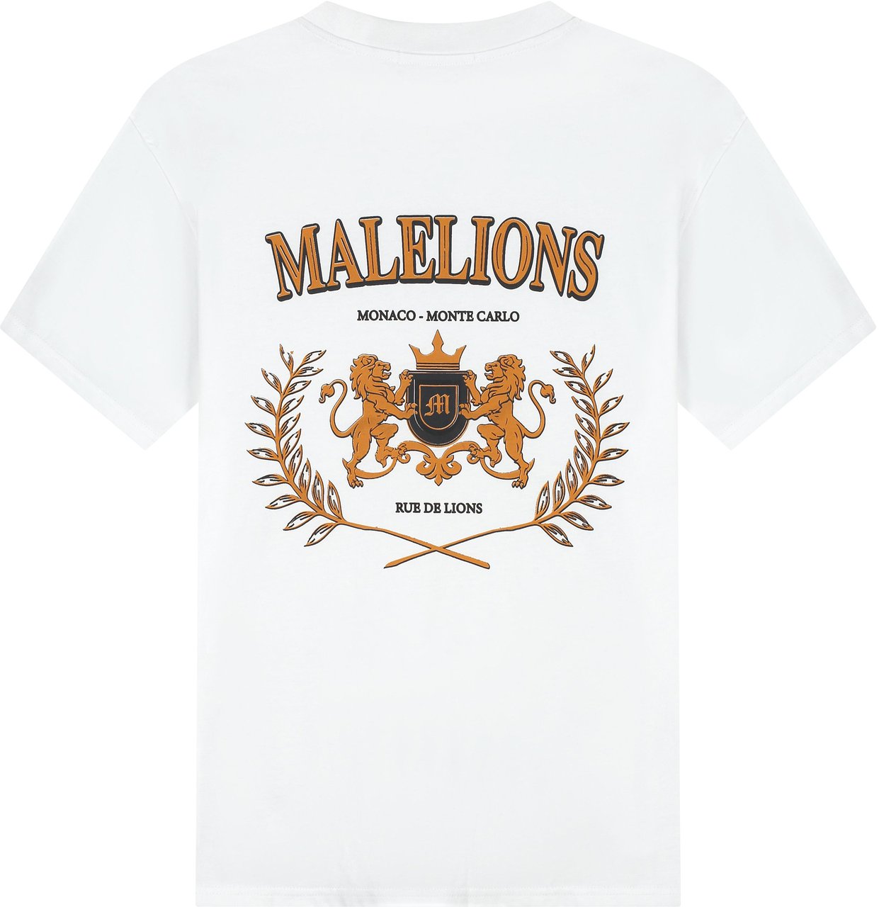 Malelions Malelions Men Monaco T-Shirt Wit