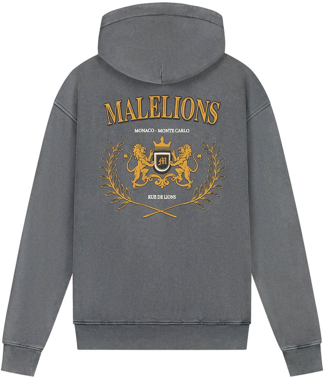 Malelions Malelions Men Monaco Hoodie Grijs