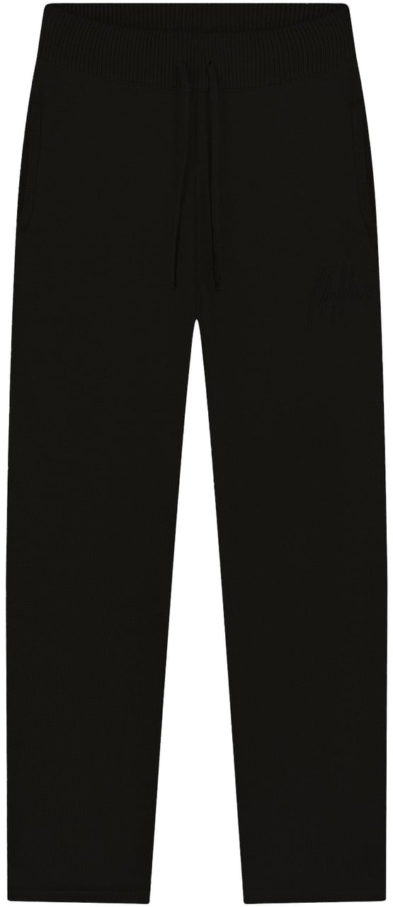 Malelions Malelions Men Straight Knitted Signature Pants Zwart