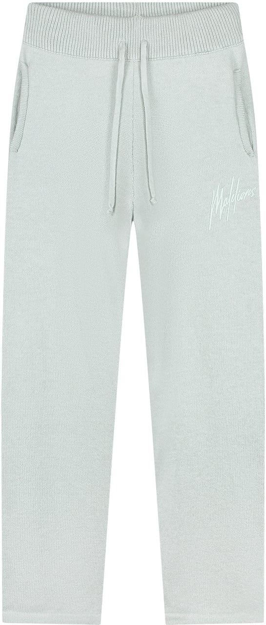 Malelions Malelions Men Straight Knitted Signature Pants Grijs
