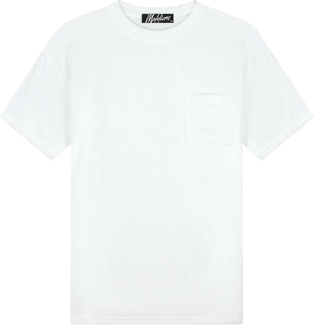 Malelions Malelions Men Signature Towelling T-Shirt Wit