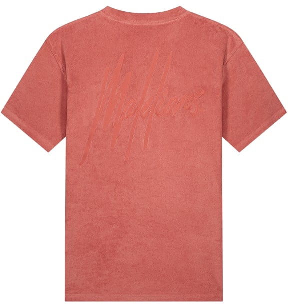 Malelions Malelions Men Signature Towelling T-Shirt Rood