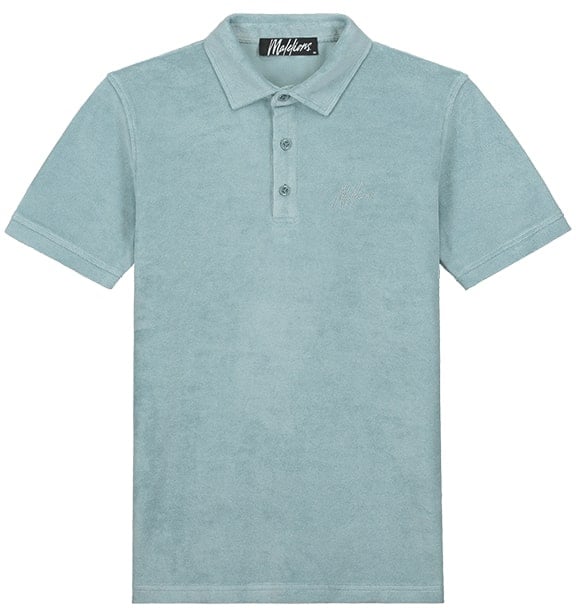 Malelions Malelions Men Signature Towelling Polo Blauw