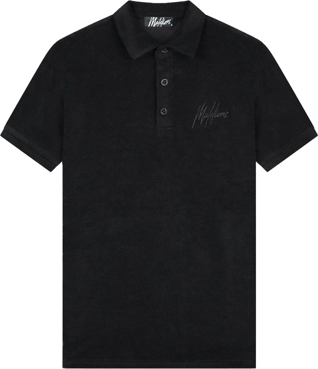 Malelions Malelions Men Signature Towelling Polo Zwart