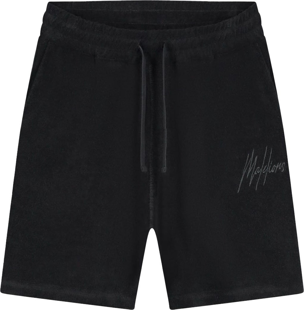 Malelions Malelions Men Signature Towelling Shorts Zwart