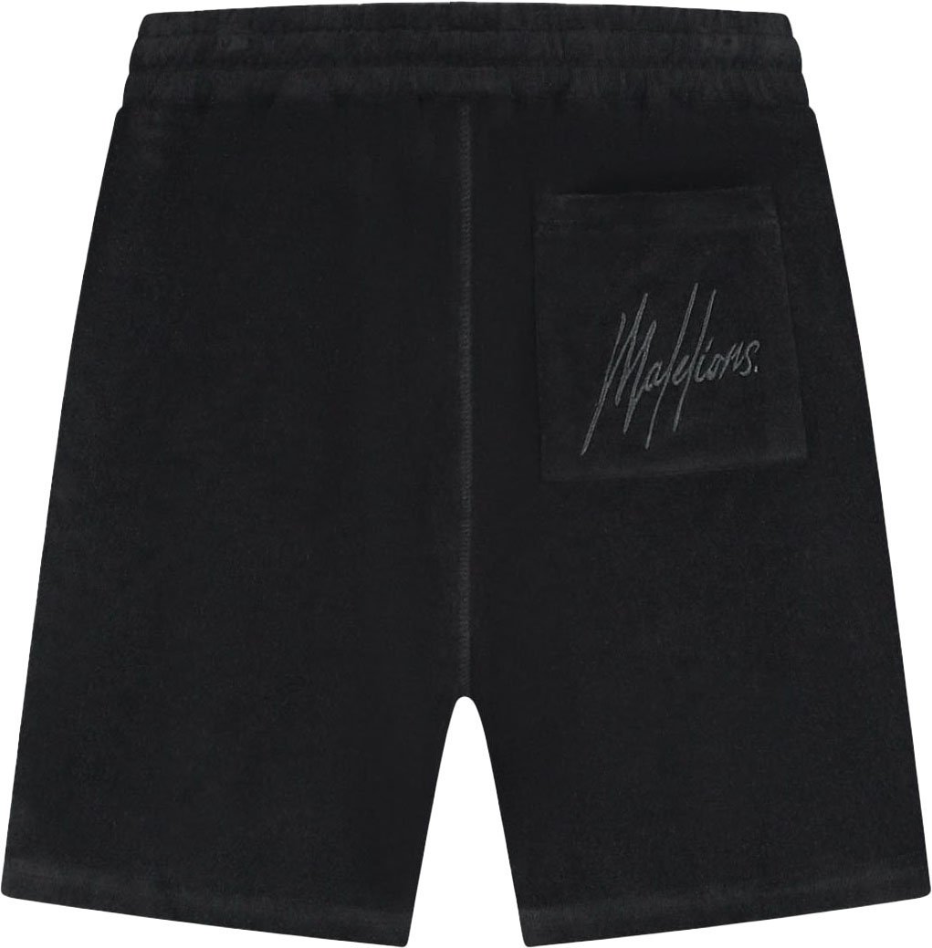 Malelions Malelions Men Signature Towelling Shorts Zwart