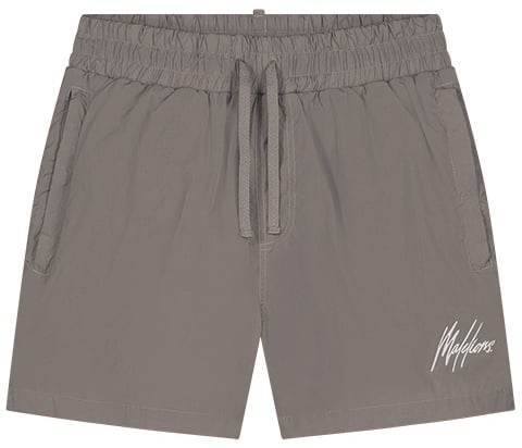 Malelions Malelions Men Crinkle Swim Shorts Taupe