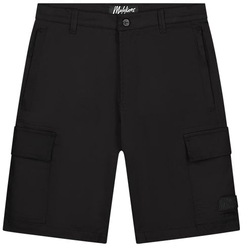 Malelions Malelions Men Cotton Cargo Shorts Zwart