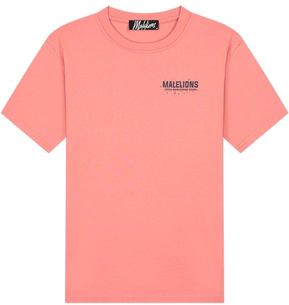 Malelions Malelions Men Worldwide Paint T-Shirt Rood