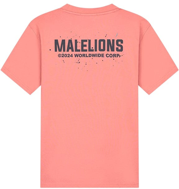 Malelions Malelions Men Worldwide Paint T-Shirt Rood