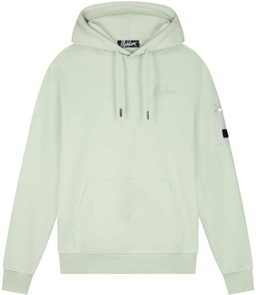Malelions Malelions Men Nylon Pocket Hoodie Blauw