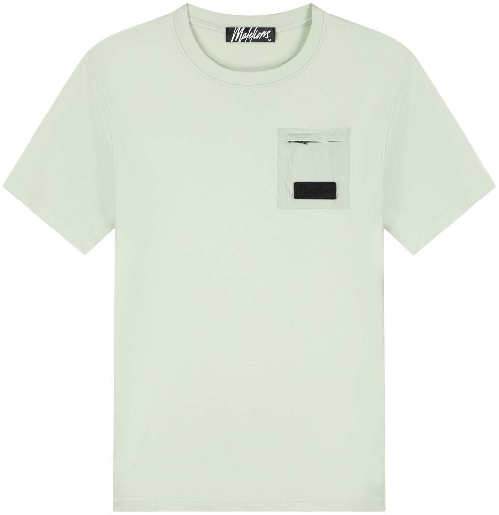 Malelions Malelions Men Nylon Pocket T-Shirt Blauw