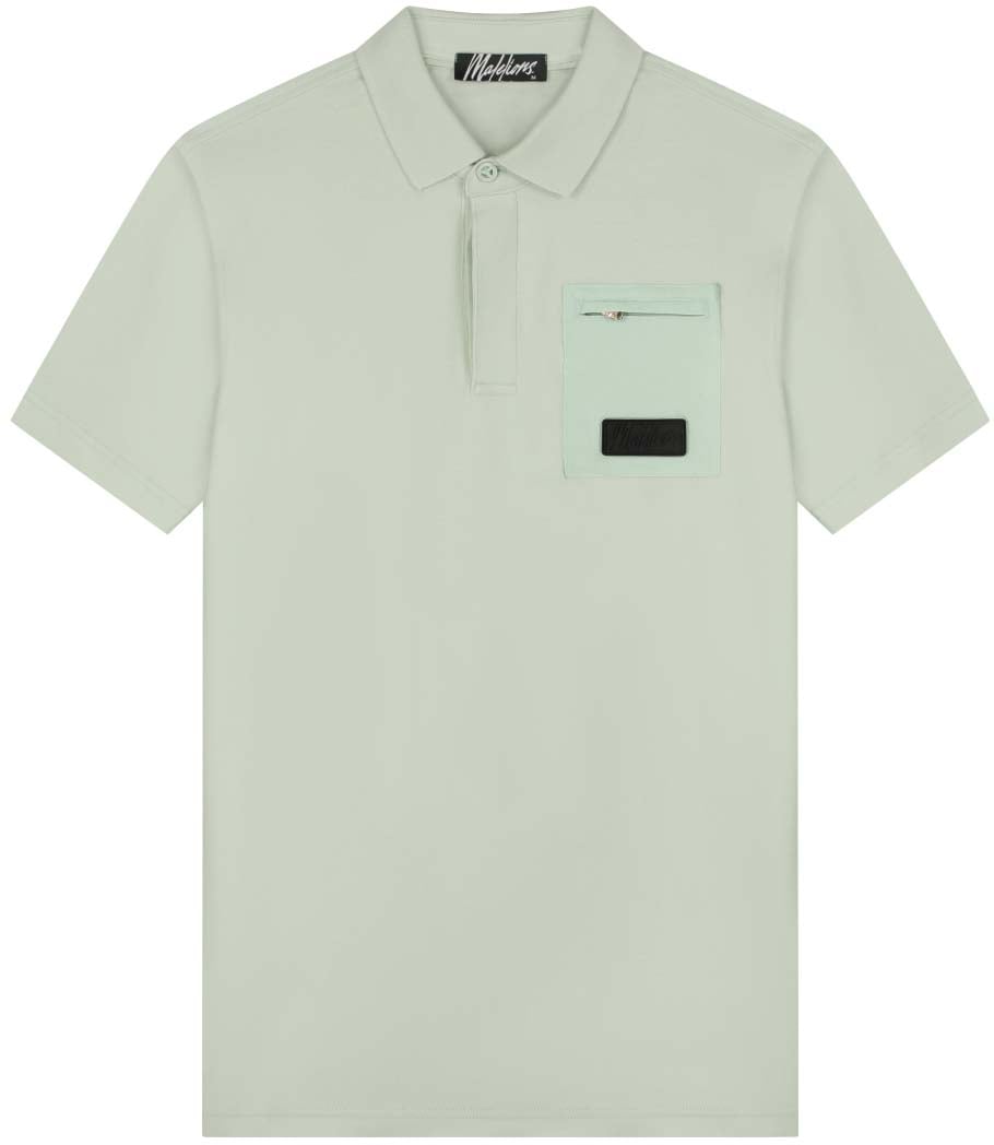 Malelions Malelions Men Nylon Pocket Polo Blauw