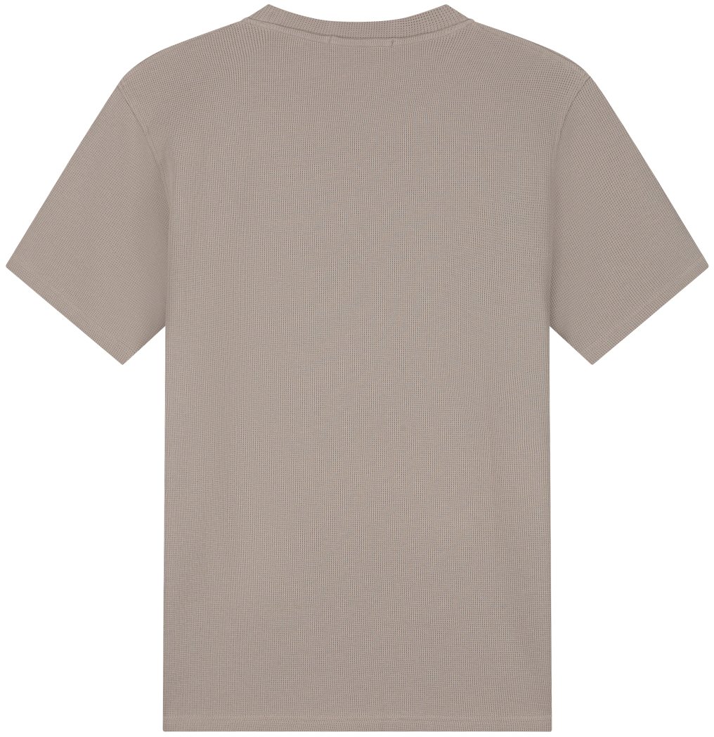 Malelions Malelions Men Signature Waffle T-Shirt Taupe
