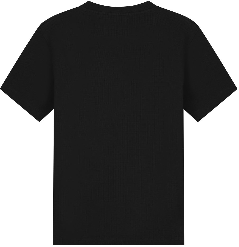 Malelions Men Signature Waffle T-Shirt Zwart