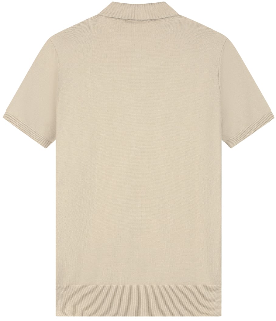 Malelions Malelions Men Knitted Patch Polo Beige
