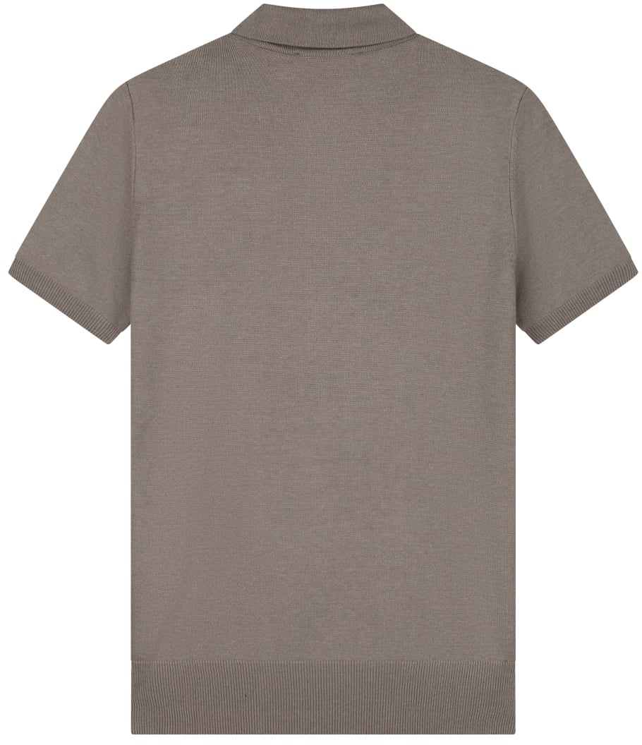 Malelions Malelions Men Knitted Patch Polo Taupe