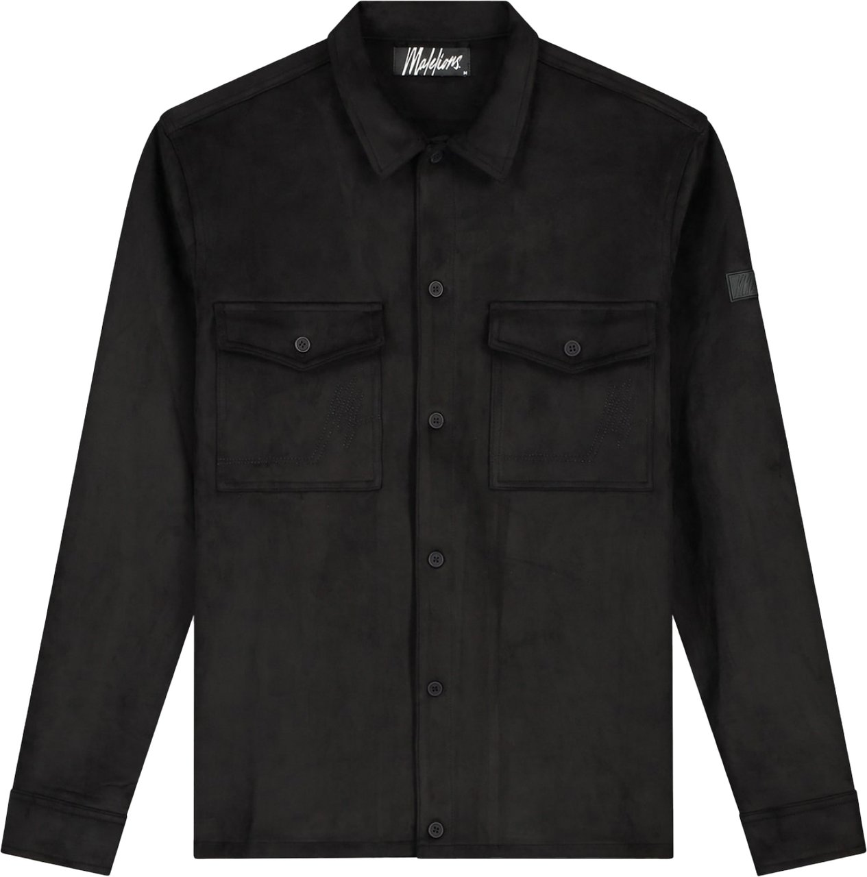 Malelions Malelions Men Suedine Overshirt Zwart