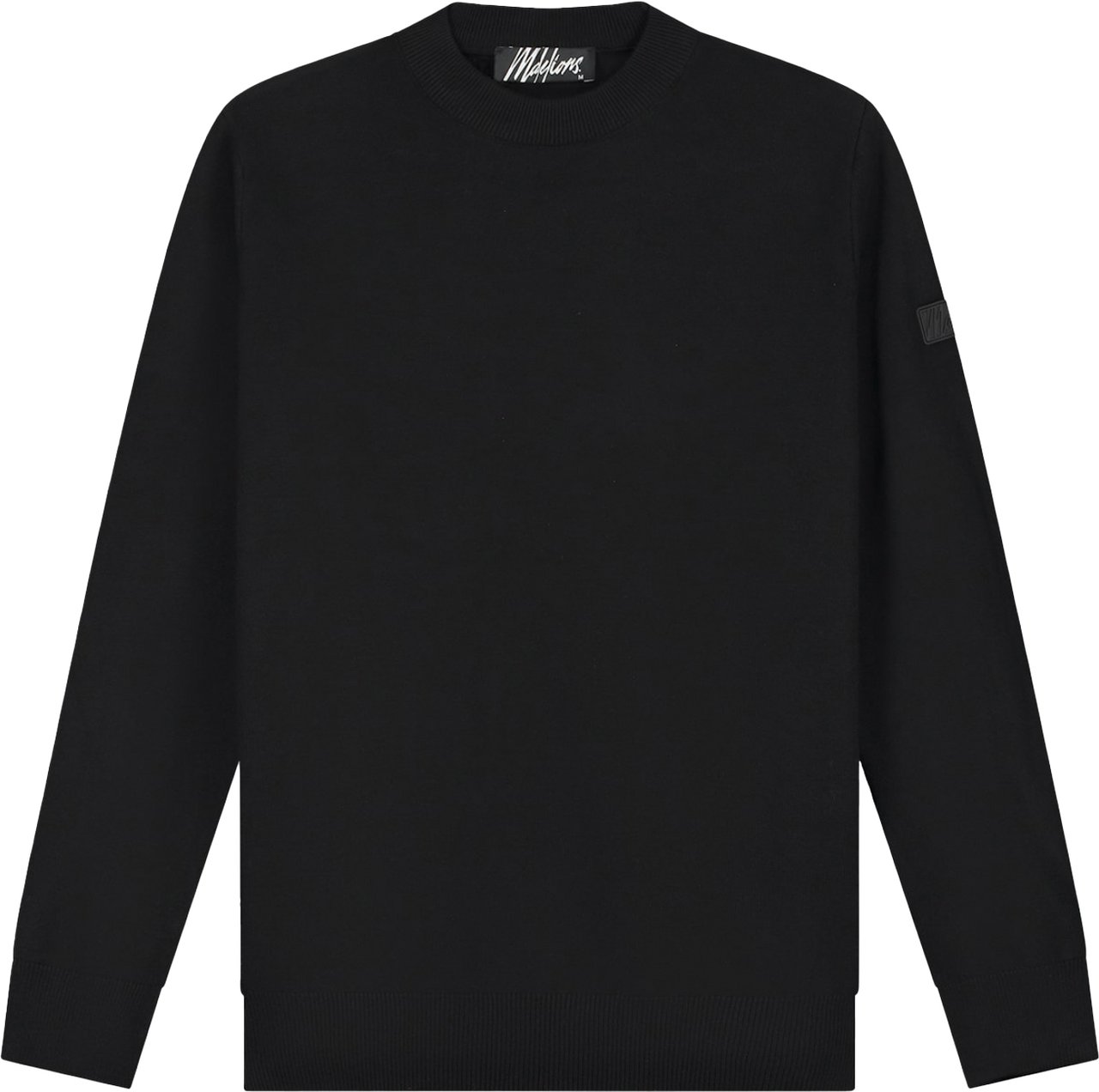 Malelions Malelions Men Knitted Crewneck Zwart