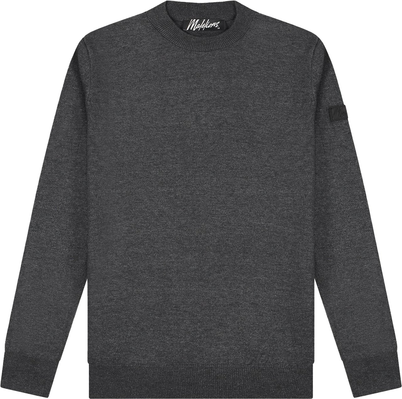 Malelions Malelions Men Knitted Crewneck Grijs