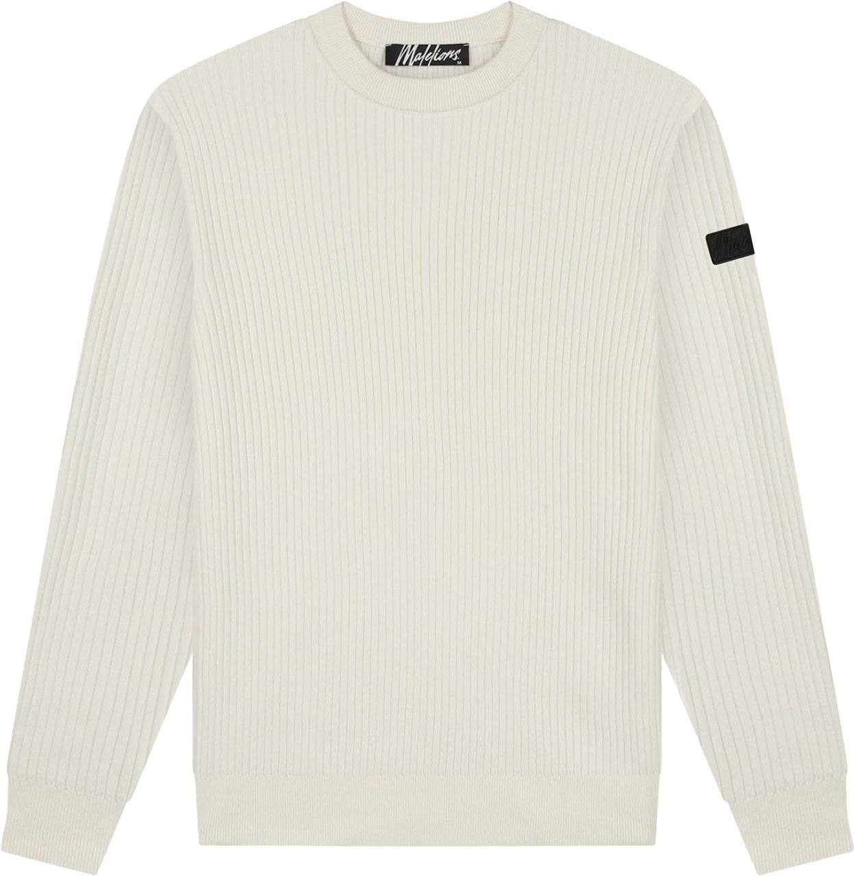 Malelions Malelions Men Rib Knitted Sweater Wit