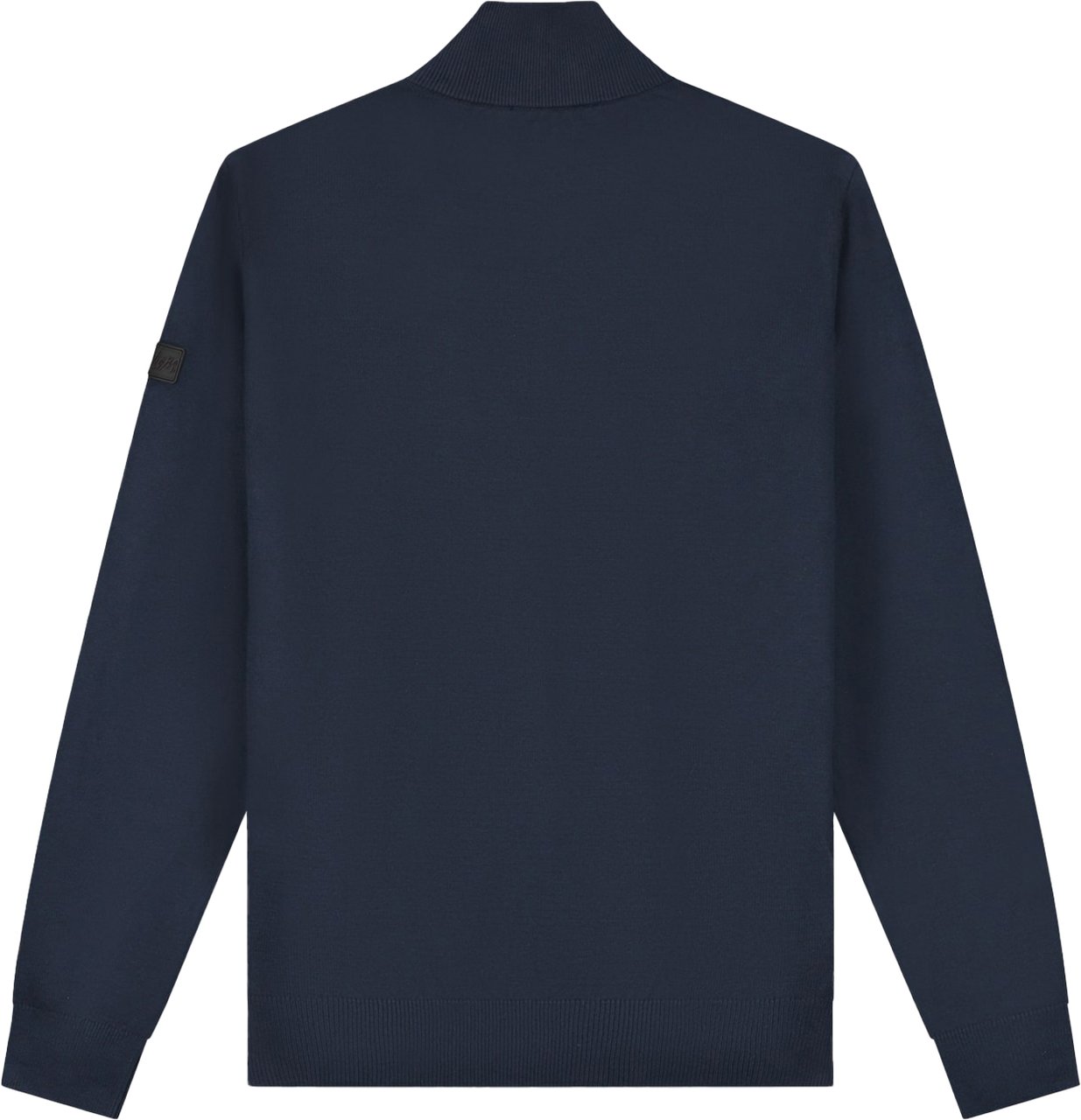 Malelions Malelions Men Knitted Quarter Zip Blauw