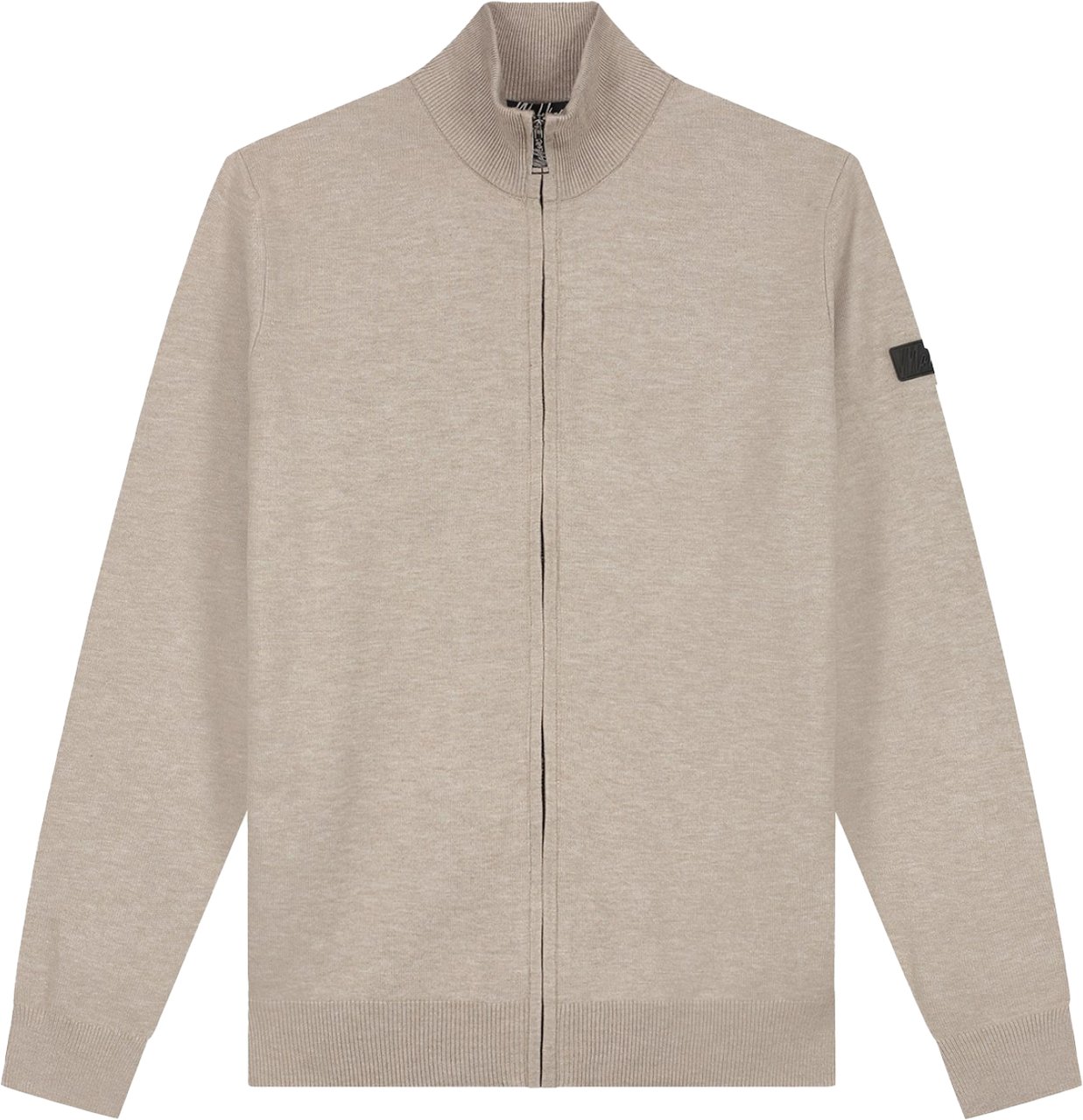 Malelions Malelions Men Knitted Zip Cardigan Taupe