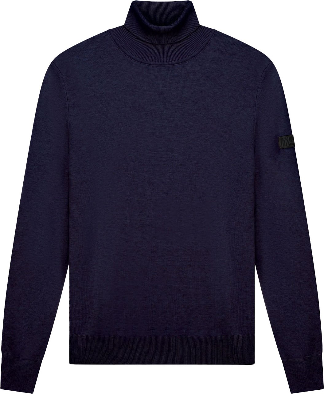 Malelions Malelions Men Knitted Turtleneck Blauw