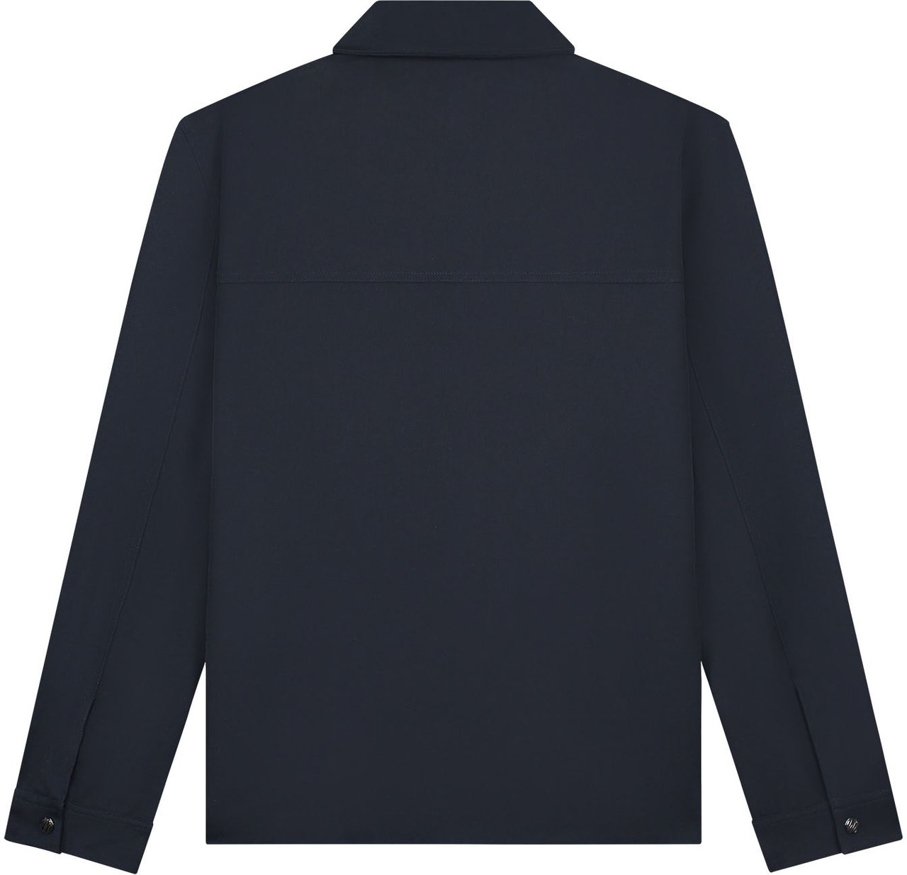 Malelions Malelions Men Textured Zip Overshirt Blauw