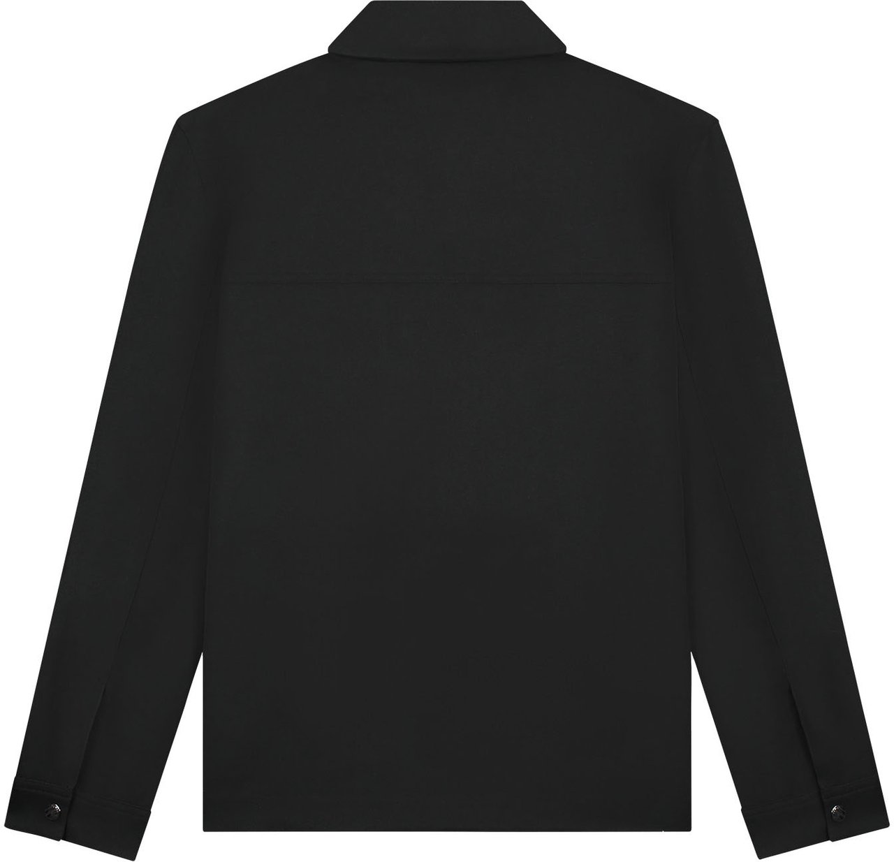Malelions Malelions Men Textured Zip Overshirt Zwart