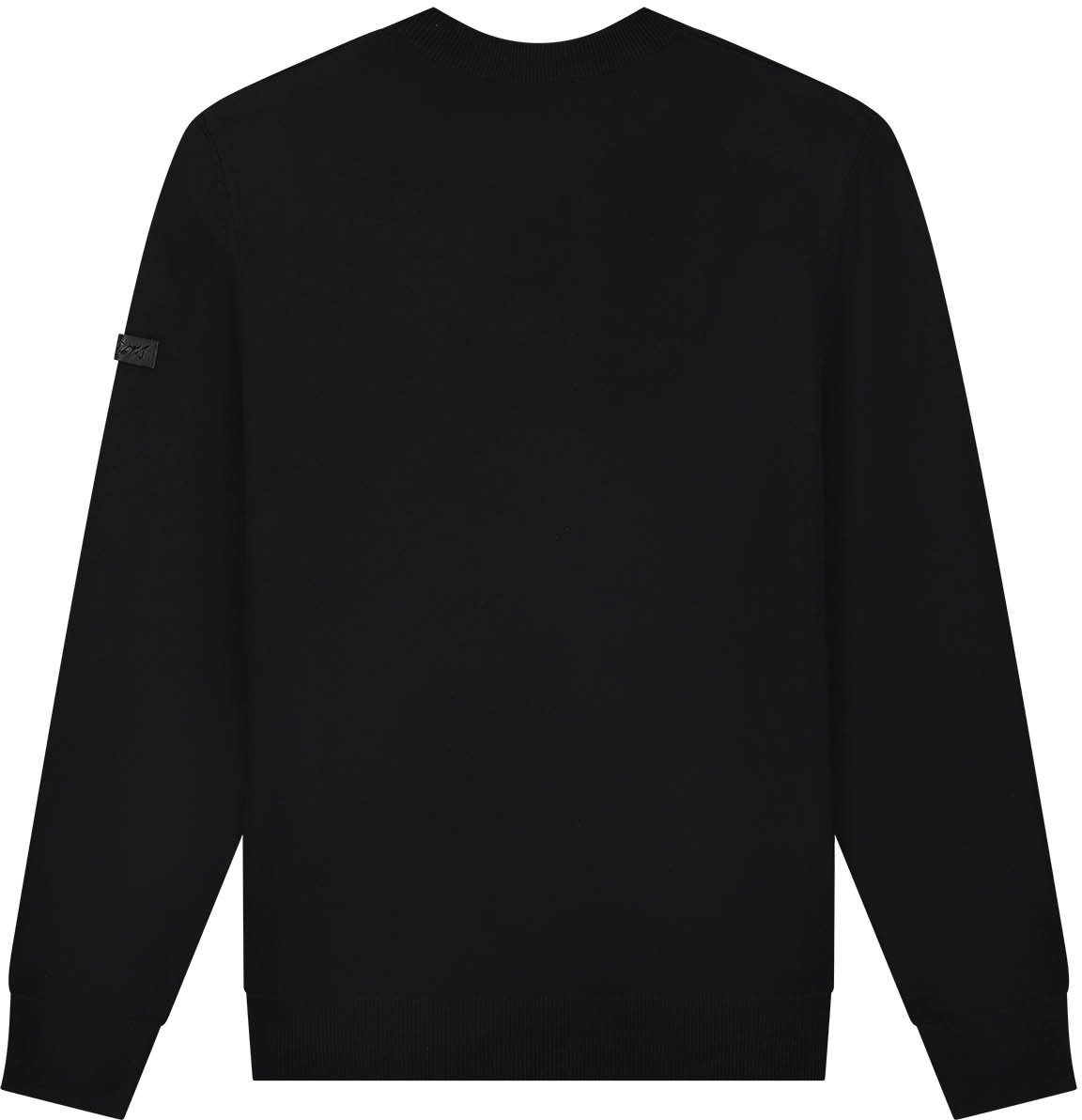 Malelions Malelions Men Knitted Crewneck Zwart