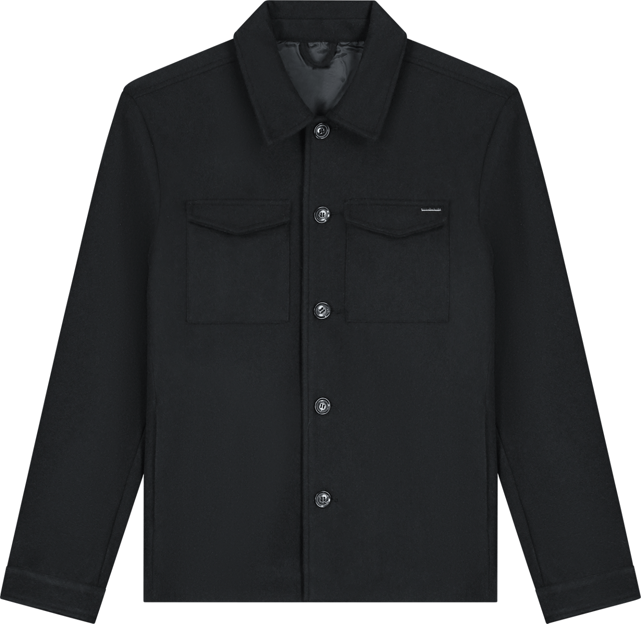 Malelions Malelions Men Wool Shacket Zwart