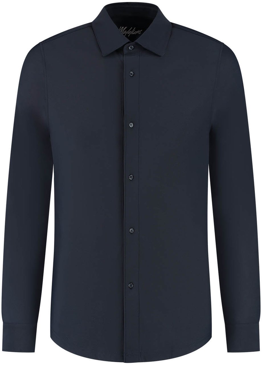 Malelions Malelions Men Stretch Shirt Blauw