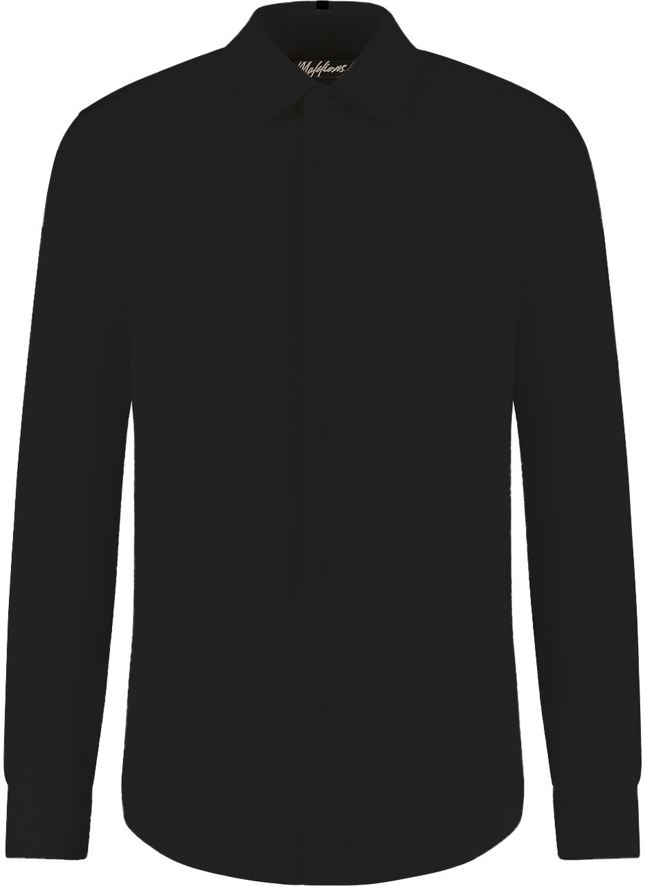 Malelions Malelions Men Stretch Shirt Zwart