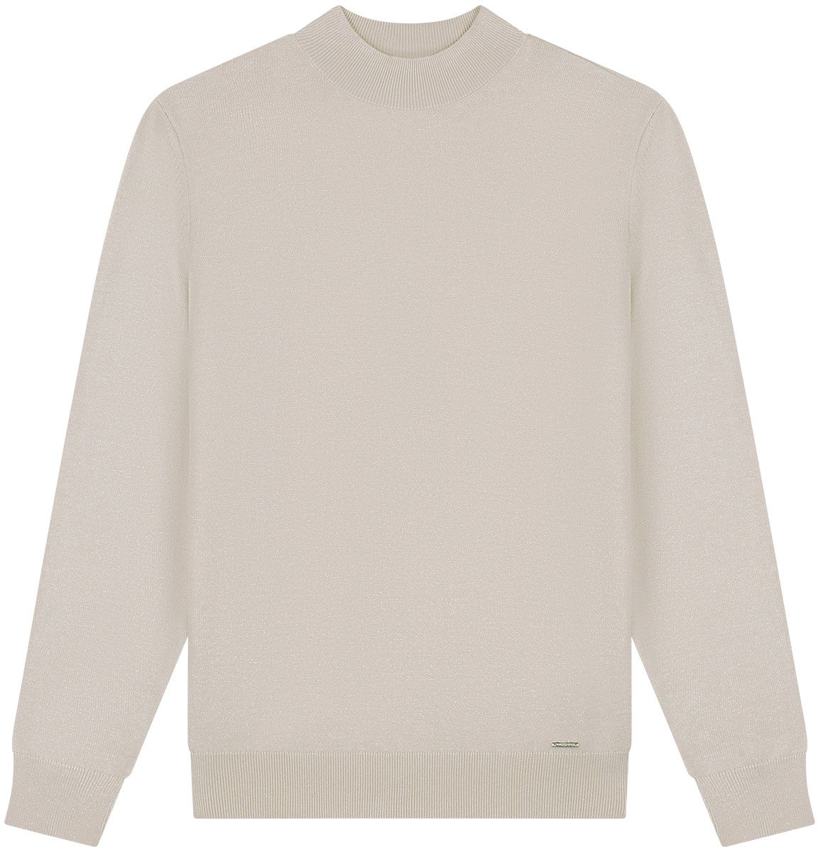 Malelions Malelions Men Knitted Mockneck Sweater Beige